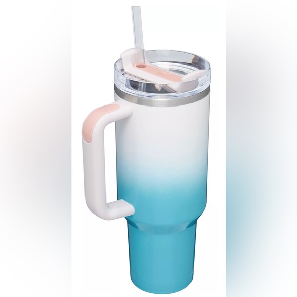 ✨NWT✨ Limited Edition Stanley 40 oz Quencher H2.0 FlowState Tumbler - Pool Ombré - Picture 3 of 3